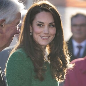 La duchesse Catherine de Cambridge visitait le 24 janvier 2017, en sa qualité de marraine d'East Anglia's Children Hospices (EACH), un hôpital pour enfants du Norfolk, à Quidenham.