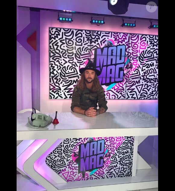Mitch de "The Game of Love" sur le plateau du "Mad Mag", janvier 2017