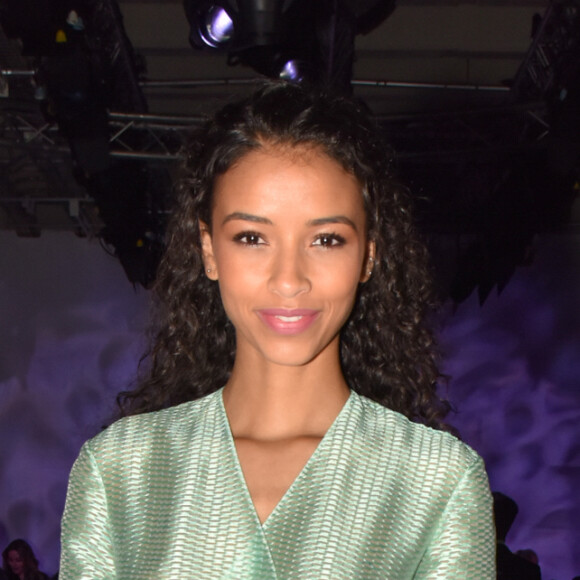Flora Coquerel (Miss France 2014) - Défilé Georges Chakra, collection Couture printemps-été 2017 à Paris. Le 24 janvier 2017.