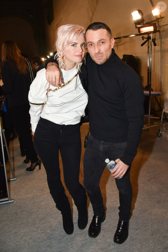 Cécile Cassel et Alexandre Vauthier - Défilé Alexandre Vauthier, collection Haute Couture printemps-été 2017 au Grand Palais. Paris, le 24 janvier 2017.