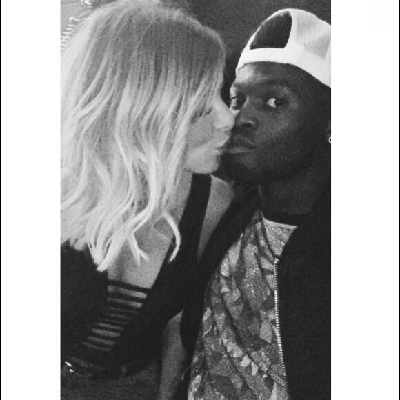 Emilie Fiorelli de Secret Story 9 et son petit-ami M'Baye Niang en couple. Eté 2016.