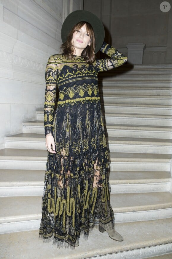 Ana Girardot - Défilé Valentino, collection Haute Couture printemps-été 2017 à l'hôtel Salomon de Rothschild. Paris, le 25 janvier 2016. © Olivier Borde/Bestimage