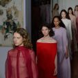 Défilé Valentino, collection Haute Couture printemps-été 2017 à l'hôtel Salomon de Rothschild. Paris, le 25 janvier 2016.
