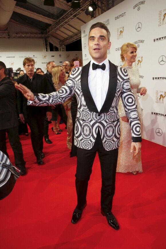 Robbie Williams - Les célébrités arrivent au "Bambi Awards 2016" à Berlin le 17 novembre 2016