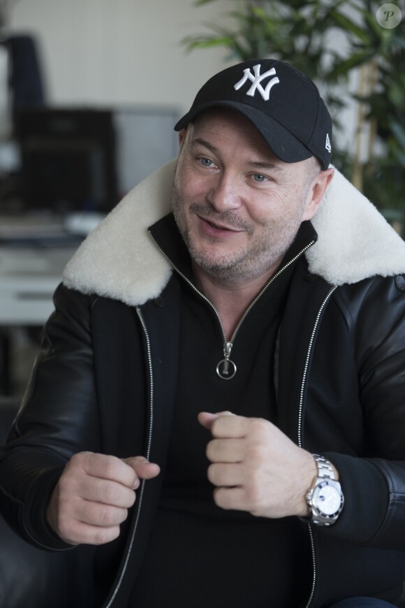 Exclusif - Rendez-vous avec Sébastien Cauet dans les locaux de Webedia pour une interview pour "Purepeople" à Levallois-Perret le 26 janvier 2017.