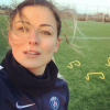 Laure Boulleau, joueuse du PSG, à l'entraînement. Photo postée sur Instagram en janvier 2017.