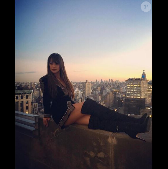 Lea Michele à New York. Instagram, le 29 janvier 2017