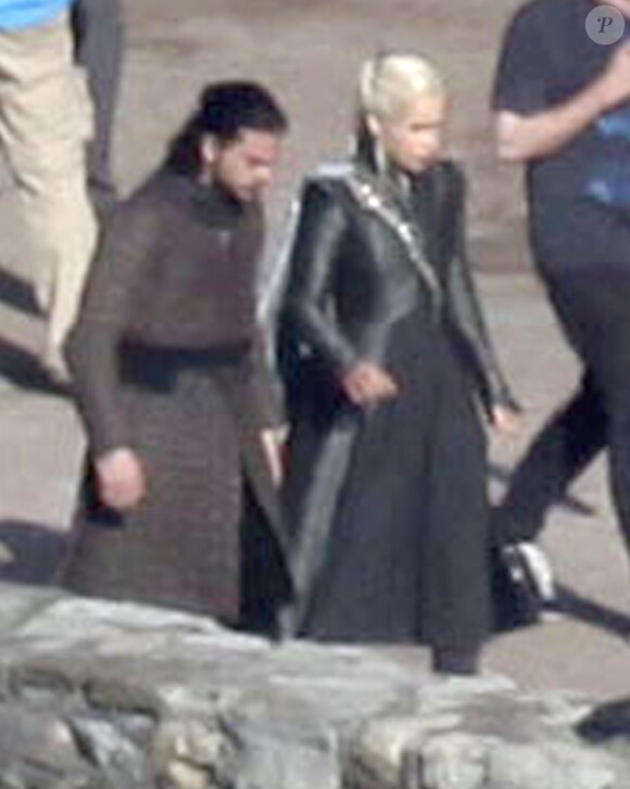 Kit Harington - Les acteurs sur le tournage de la saison 7 de 'Game Of Thrones' à Bilbao en Espagne, le 25 octobre 2016