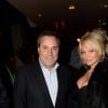 Exclusif - Benjamin Patou (PDG de Moma Group) et Pamela Anderson - Soirée du premier anniversaire du "Manko-Paris" à Paris le 25 janvier 2017.