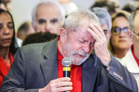 Luiz Inacio Lula da Silvaen conférence de presse à Sao Paulo, le 15 septembre 2016