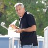 George Clooney - Tournage du film "Suburbicon" à Los Angeles, le 1er novembre 2016.