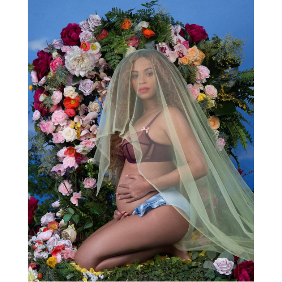 Beyoncé enceinte de jumeaux - Photo publiée sur Instagram le 1er février 2017