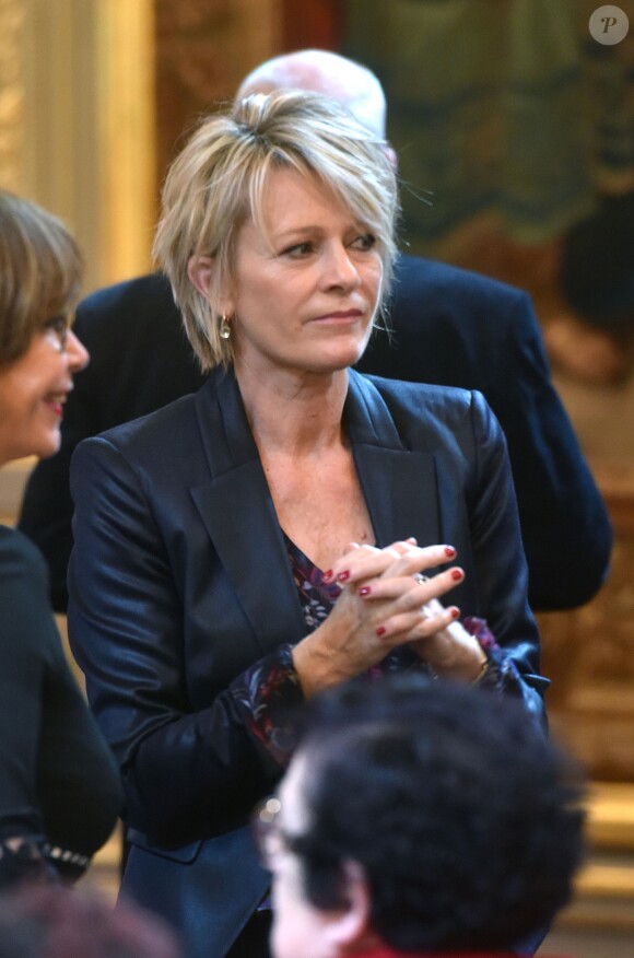 Sophie Davant lors des 30 ans du Téléthon pendant une réception au palais de l'Elysée à Paris, le 30 janvier 2017.