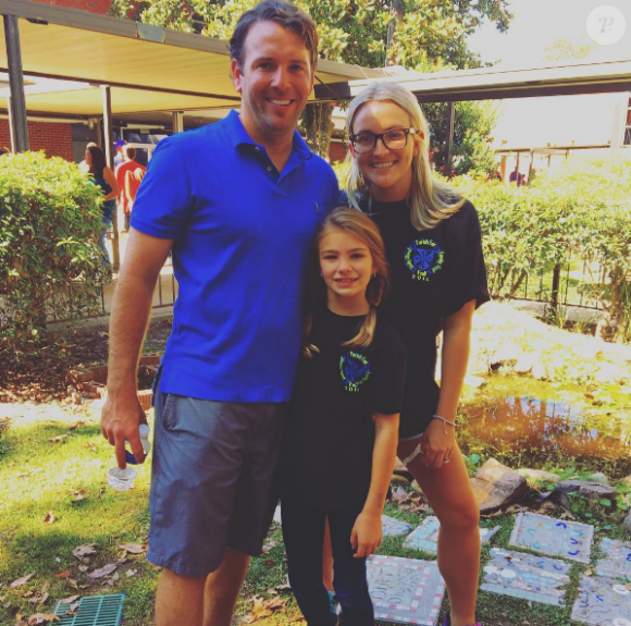 Jamie Lynn Spears, son mari Jamie Watson et sa fille Maddie (octobre 2016).