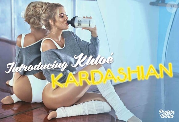 Khloe Kardashian pose pour la campagne de la boisson énergétique Protein World à Los Angeles le 12 janvier 2017.