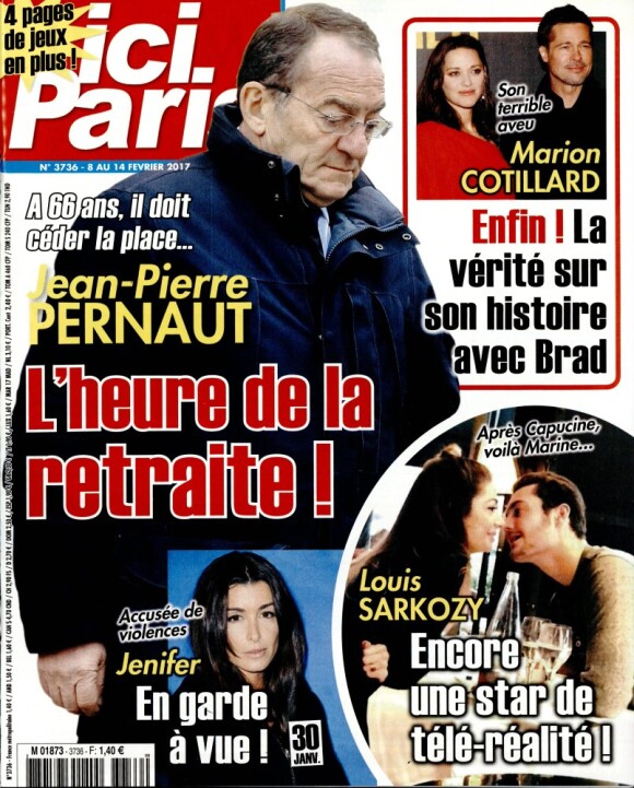 Couverture du magazine "Ici Paris" en kiosque le 8 février 2017