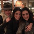 Ian Somerhalder retrouve son ex Nina Dobrev lors d'un dîner avec sa femme Nikki Reed. Photo publiée sur Instagram le 7 février 2017