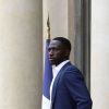 Moussa Sissoko - L'équipe de France de football quitte le palais de l'Elysée après avoir été reçue par François Hollande pour un déjeuner à Paris, le 11 juillet 2016 après leur défaite en finale de la coupe de l'UEFA Euro 2016.
