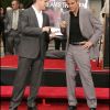 Matt Damon et George Clooney à Hollywood en juin 2007.