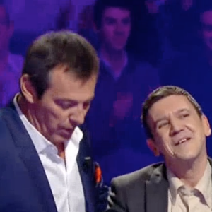 Christian et Jean-Luc Reichmann dans "Le Grand concours des animateurs" sur TF1. Le 10 février 2017