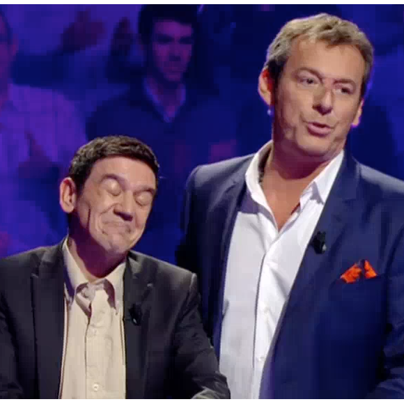 Christian et Jean-Luc Reichmann dans "Le Grand concours des animateurs" sur TF1. Le 10 février 2017