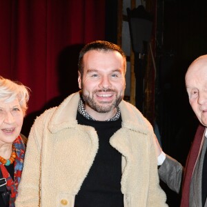 Exclusif - Juliette Carré, Ladislas Chollat et Michel Bouquet - Représentation de la pièce "Pleins Feux" au théâtre Hébertot à Paris le 2 février 2017. © Coadic Guirec/Bestimage