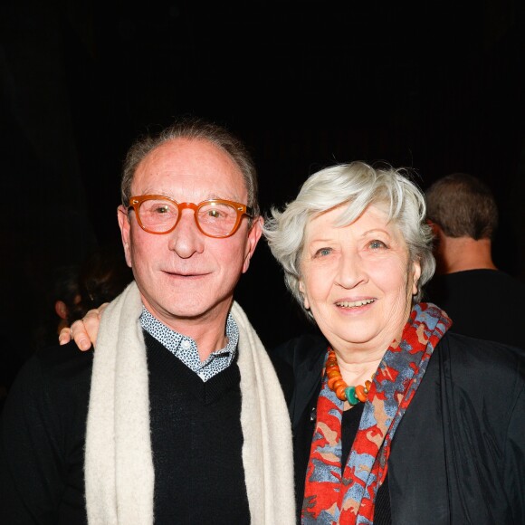 Exclusif - Bertrand Delanoë et Juliette Carré - Représentation de la pièce "Pleins Feux" au théâtre Hébertot à Paris le 2 février 2017. © Coadic Guirec/Bestimage