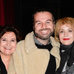 Exclusif - Raphaëline Goupilleau, Ladislas Chollat et Fanny Cottençon - Représentation de la pièce "Pleins Feux" au théâtre Hébertot à Paris le 2 février 2017. © Coadic Guirec/Bestimage