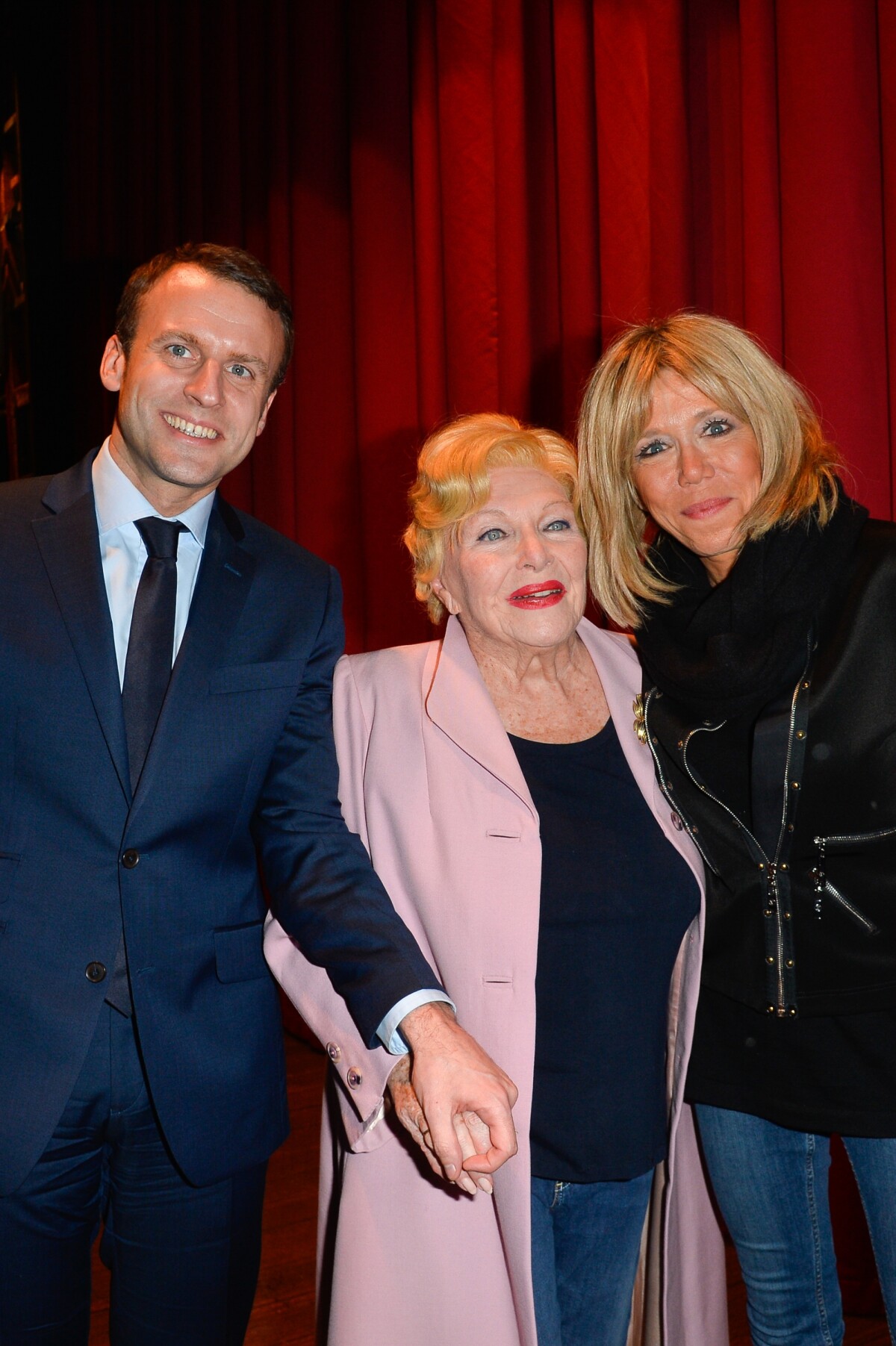 Photo : Exclusif - Exclusif - Line Renaud, Emmanuel Macron Et Brigitte ...