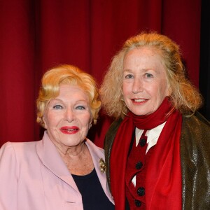 Exclusif - Line Renaud et Brigitte Fossey - Représentation de la pièce "Pleins Feux" au théâtre Hébertot à Paris le 2 février 2017. © Coadic Guirec/Bestimage