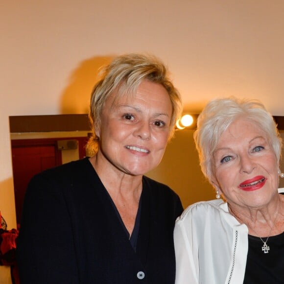 Exclusif - Muriel Robin et Line Renaud - Représentation de la pièce "Pleins Feux" au théâtre Hébertot à Paris, les 6 et 7 février 2017. © Coadic Guirec/Bestimage