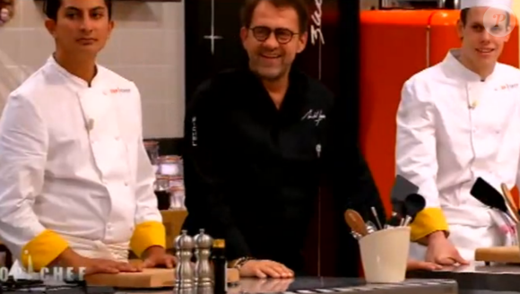 Alexis, Michel Sarran, David - "Top Chef 2017" sur M6. Le 15 février 2017.