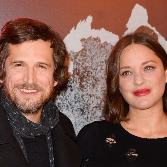 Guillaume Canet et sa compagne Marion Cotillard enceinte - Avant-première du film "Rock'n Roll" au Pathé Beaugrenelle à Paris le 13 février 2017. © Coadic Guirec / Bestimage