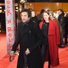 Guillaume Canet et sa compagne Marion Cotillard enceinte arrivent à l'avant-première du film "Rock'n Roll" au Pathé Beaugrenelle à Paris le 13 février 2017.