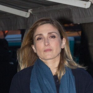 Exclusif - Julie Gayet arrive à la 22e cérémonie des Lauriers de la Radio et de la Télévision, organisée par le Club Audiovisuel de Paris, au théâtre du Châtelet, à Paris, France, le 13 février 2017.