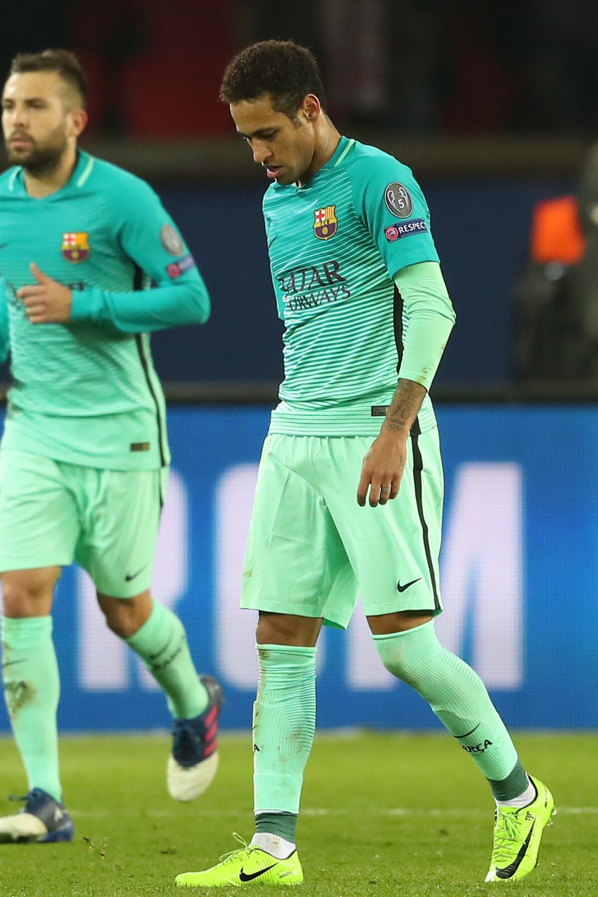 Photo Neymar Lors Du Match De Ligue Des Champions 8ème De Finale