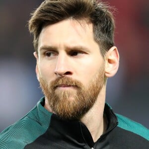 Lionel Messi lors du match de Ligue des Champions, 8ème de finale, Paris Saint-Germain contre le FC Barcelona au parc des Princes à Paris, France, le 14 février 2017. Le PSG a remporté le match sur le score de 4-0. © Cyril Moreau/Bestimage