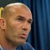 L'entraineur du Real Madrid Zinédine Zidane pendant une conférence de presse au stade Red Bull à Harrison, New Jersey, le 2 août 2016.