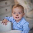 Photo officielle du prince Nicolas de Suède, fils de la princesse Madeleine et de Christopher O'Neill, pour son 1er anniversaire, le 15 juin 2016. © Brigitte Grenfeldt / Cour royale de Suède