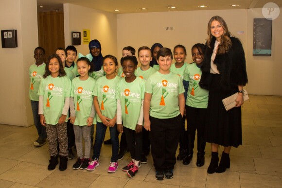La princesse Madeleine inaugurait le 14 février 2017 au Southbank Centre à Londres Room for the Children, une bibliothèque qui propose des ouvrages jeunesse venus des pays scandinaves pour inciter les petits à lire et à s'exprimer.