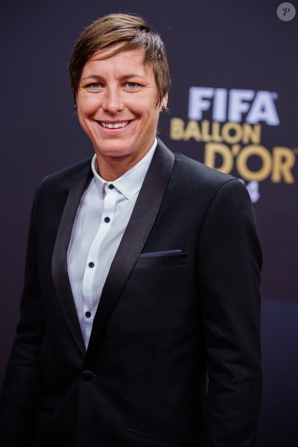 Abby Wambach au Gala FIFA Ballon d'Or 2014 à Zurich, le 12 janvier 2015.