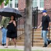 Exclusif - Blac Chyna enceinte et son fiancé Rob Kardashian sur le tournage de leur téléréalité à Washington le 4 juillet 2016.
