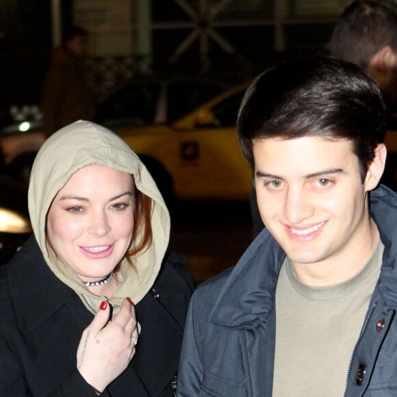 Lindsay Lohan arrive au club ''Lohan club'' à Athènes le 29 janvier 2017. © Aristidis Vafeiadakis via ZUMA Wire / Bestimage