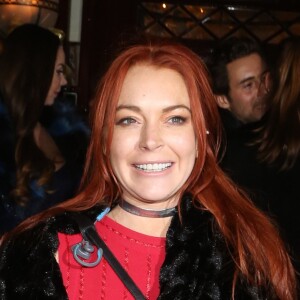 Lindsay Lohan arrive au club "Loulou" à Londres, le 17 novembre 2016.