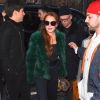 Lindsay Lohan dans les rues de New York le 13 février 2017