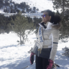 La belle Alicia Aylies, premier séjour à la montagne, le 20 février 2017 en Andorre.