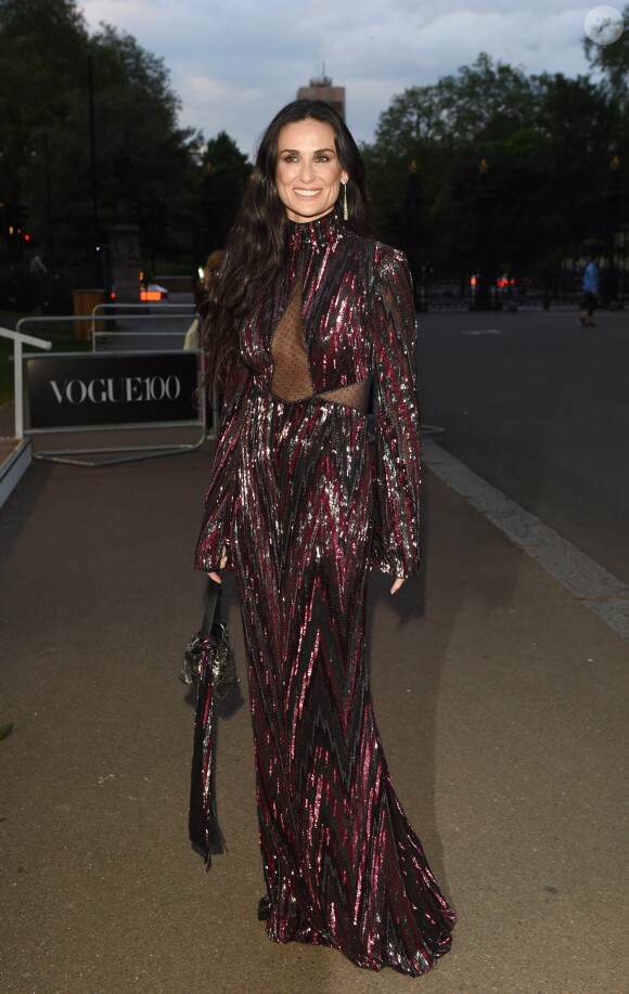Demi Moore - Arrivées des people au dîner de gala de "The Vogue 100" à Hyde Park, Londres le 23 mai 2016.