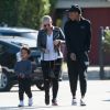 Amber Rose avec Wiz Khalifa et leur fils Sebastian Taylor Thomaz à Los Angeles, le 23 novembre 2016.
