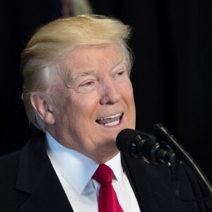 Le président des Etats-Unis Donald Trump visite le musée de la Smithsonian Institution, musée national de l'histoire et de la culture afro-américaine de Washington, The District, Etats-Unis, le 21 février 2017. © Kevin Dietsch/AdMedia/Zuma Press/Bestimage