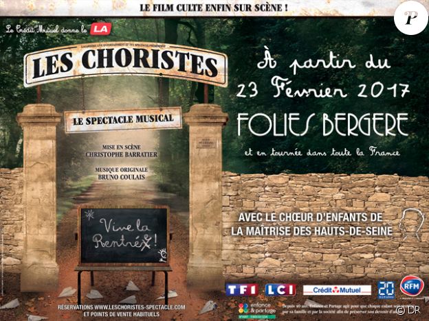 Affiche de la comédie musicale Les Choristes.